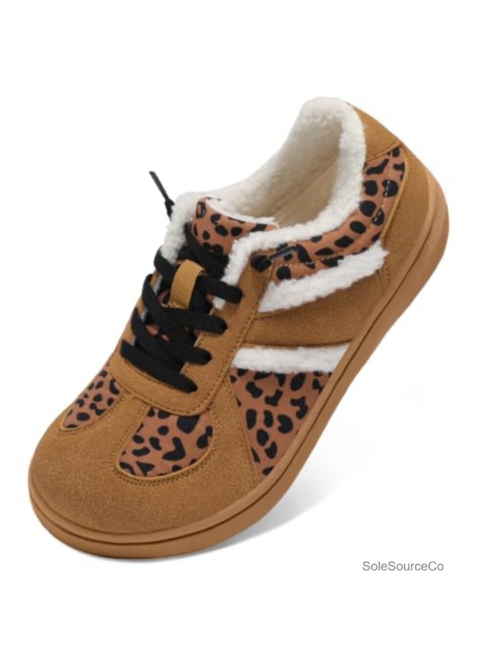 Women's Fleece-Lined Fashion Sneakers Warm Suede Casual Shoes